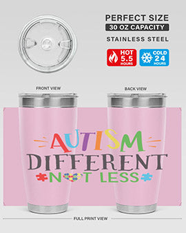 autism different not less Style 5#- autism- Tumbler
