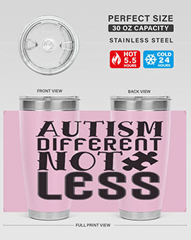 autism different not less Style 6#- autism- Tumbler