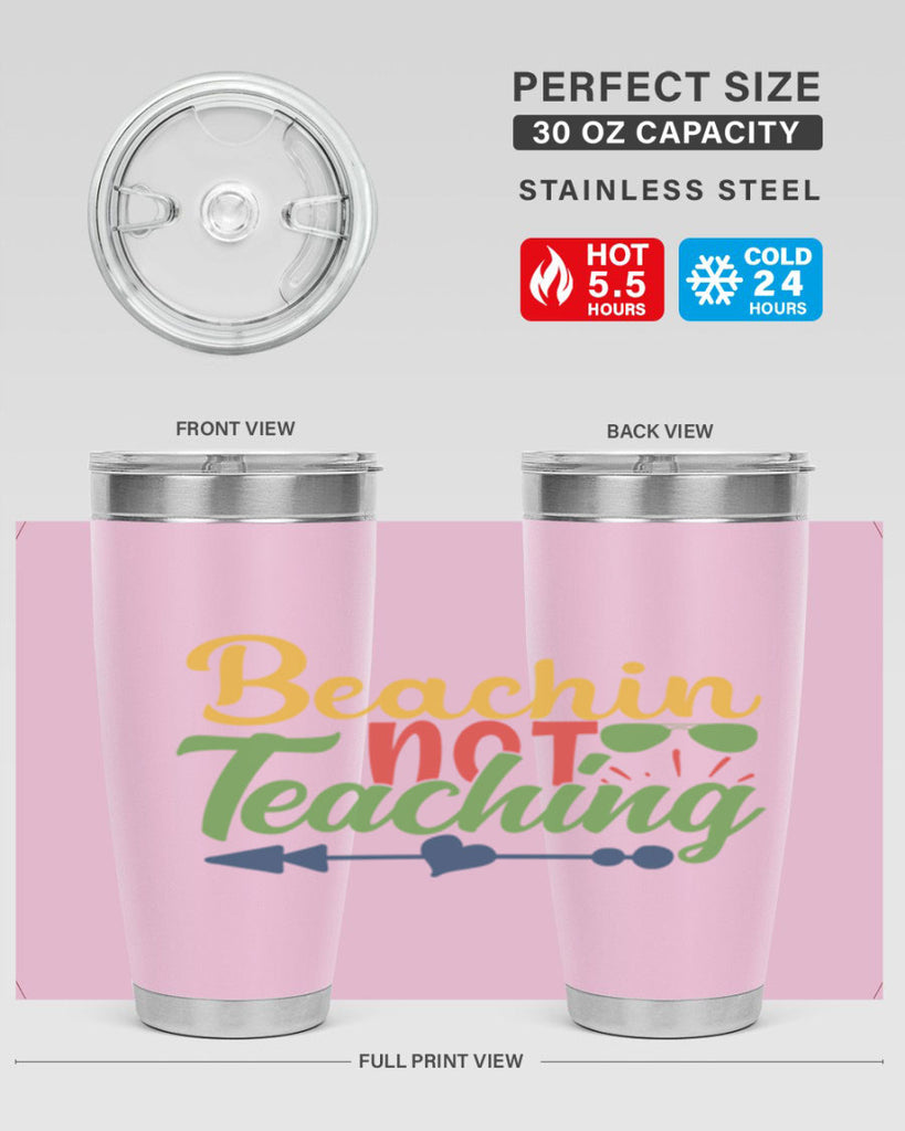 beachin not teaching Style 194#- teacher- tumbler
