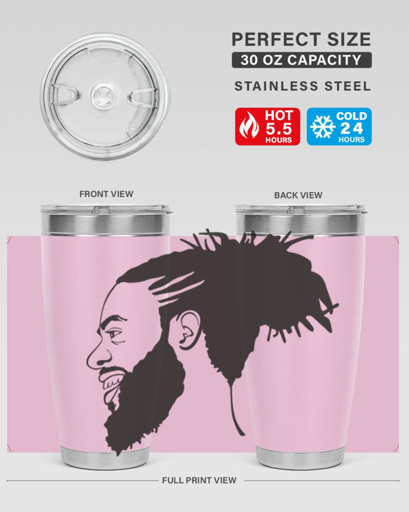 beardman 45#- black men - boys- tumbler