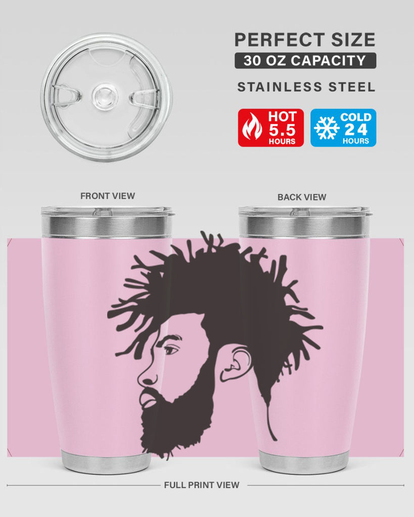 beardman 46#- black men - boys- tumbler