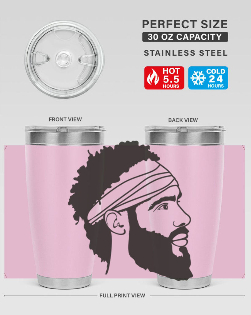 beardman 48#- black men - boys- tumbler