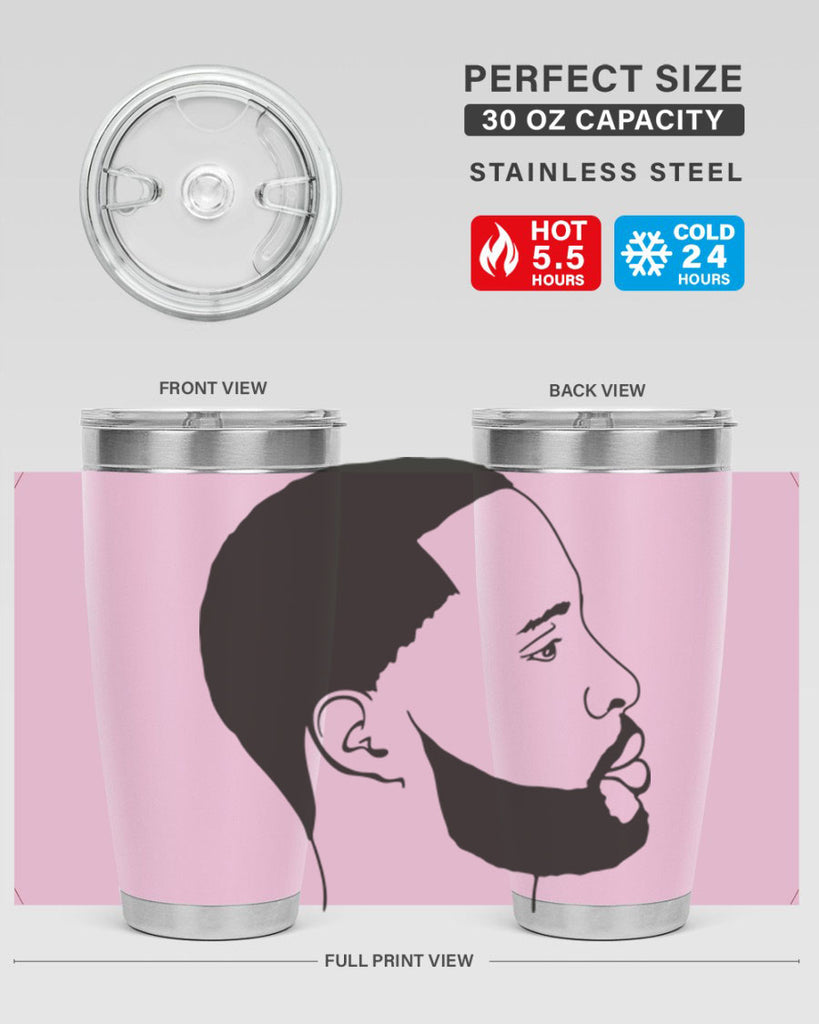 beardman 54#- black men - boys- tumbler