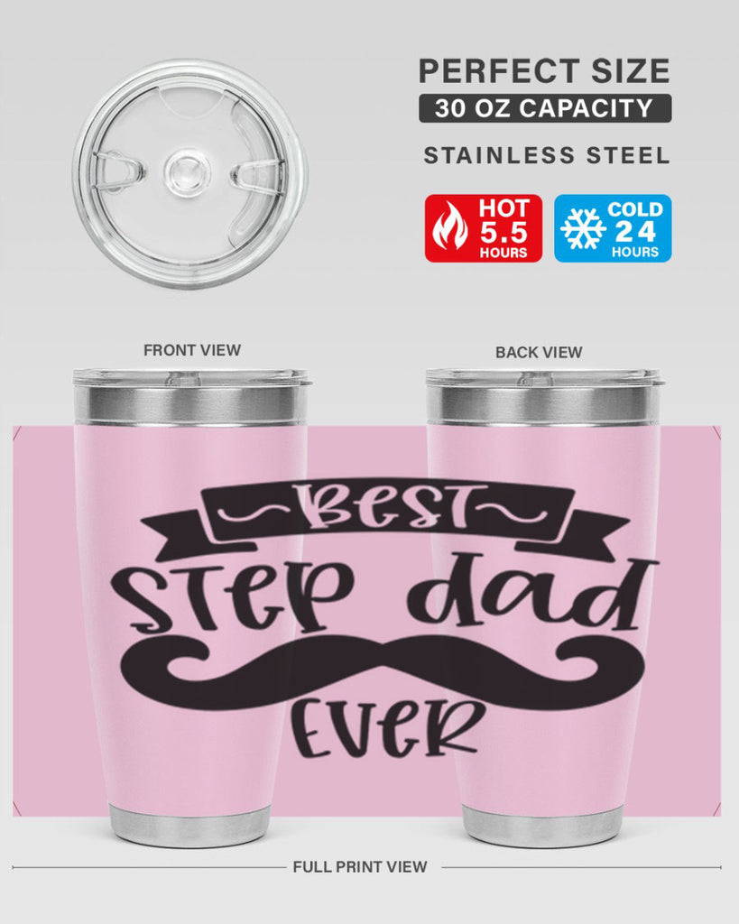 best step dad ever 70#- fathers day- Tumbler