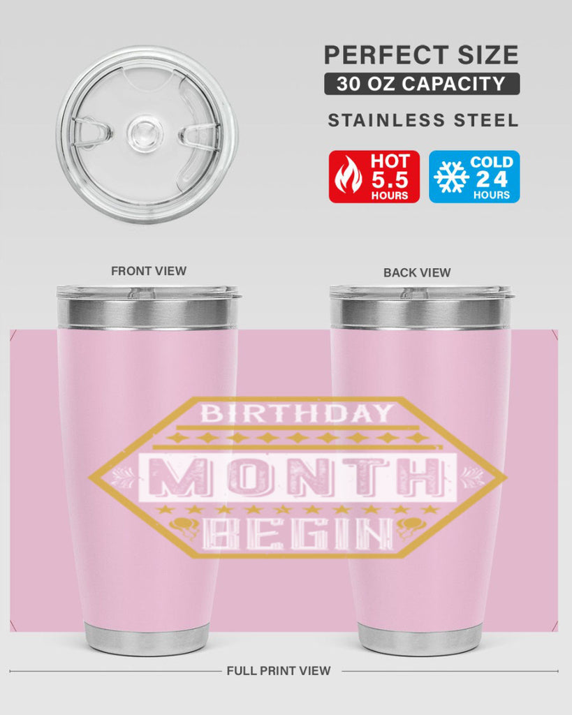 birthday month begin Style 9#- birthday- tumbler