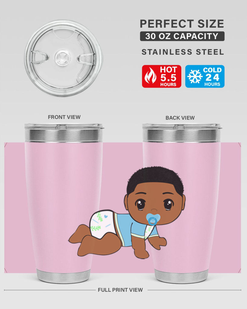 black baby boy 1#- black men - boys- tumbler