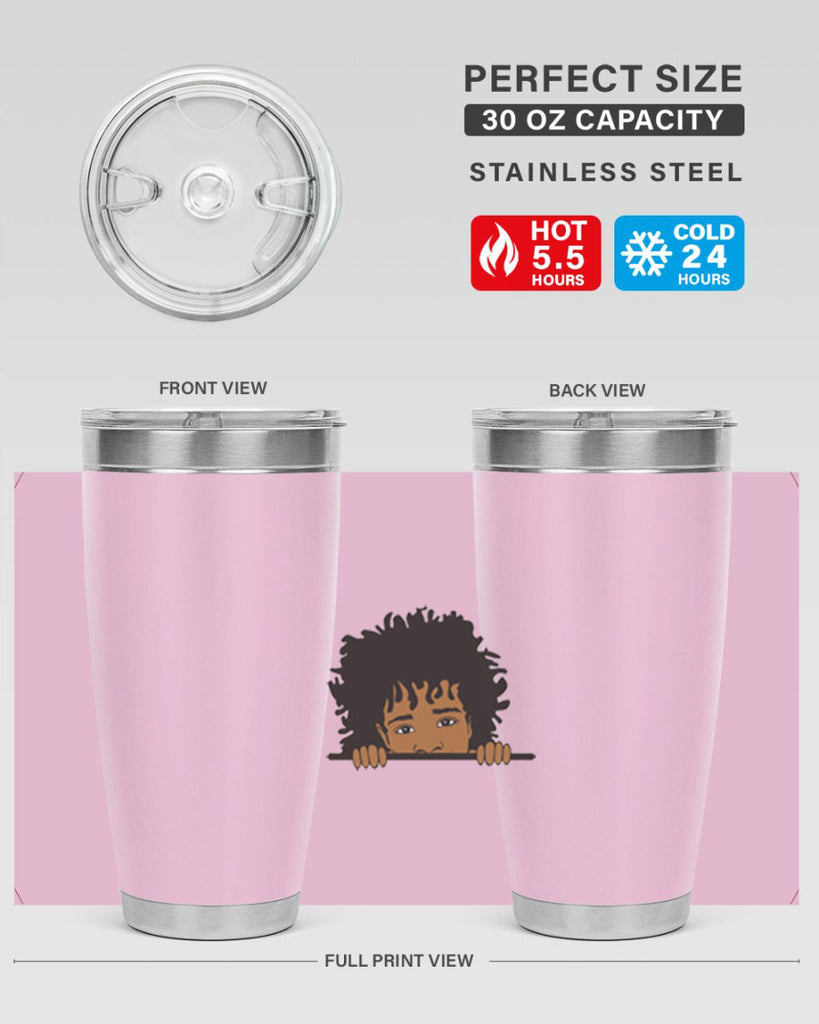 black boy 4#- black men - boys- tumbler