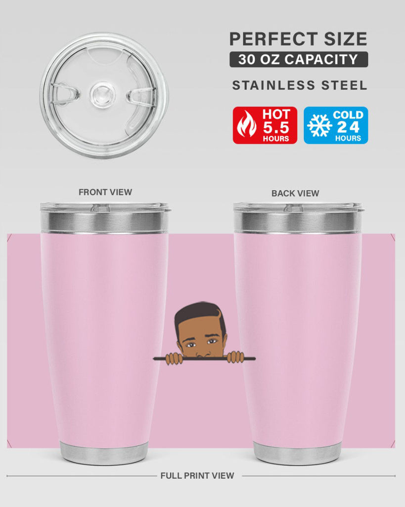 black boy 5#- black men - boys- tumbler