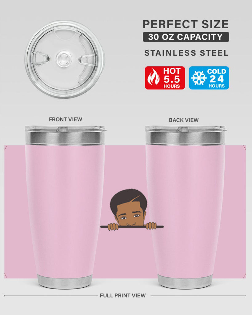 black boy 7#- black men - boys- tumbler