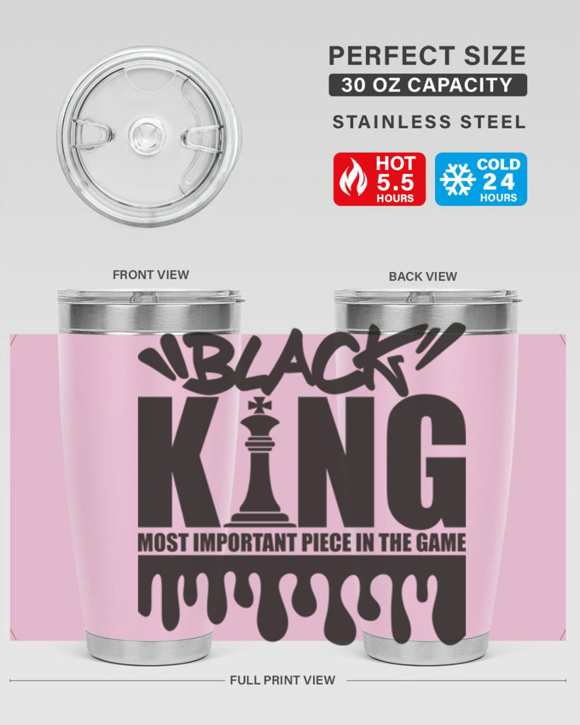 black king 214#- black words phrases- Cotton Tank