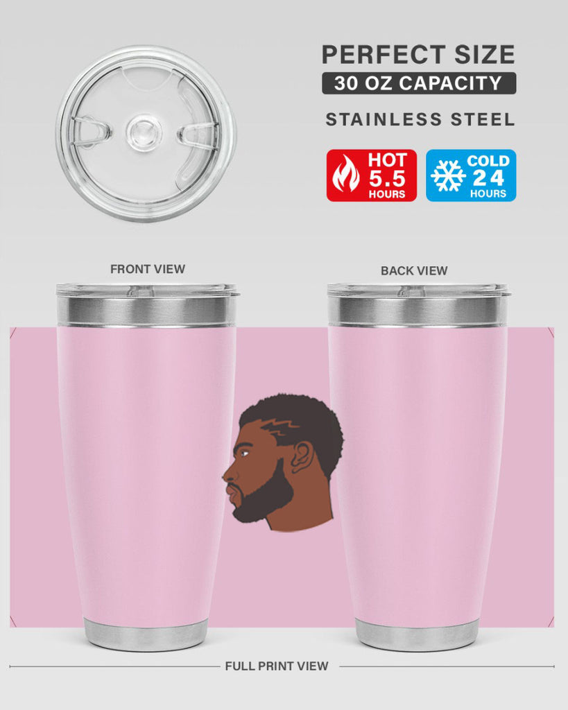 black man 40#- black men - boys- tumbler