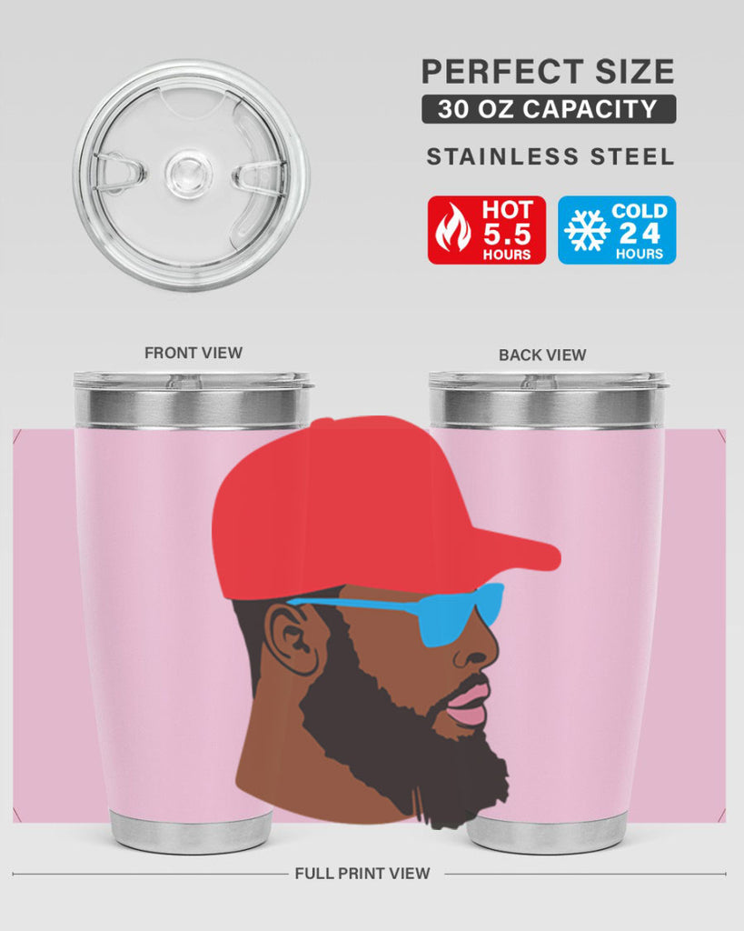 black man style 1#- black men - boys- tumbler