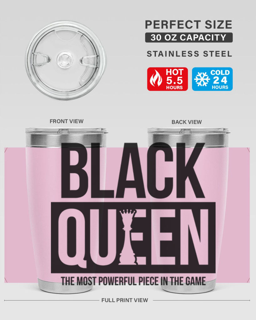 black queen chess 224#- black words phrases- Cotton Tank