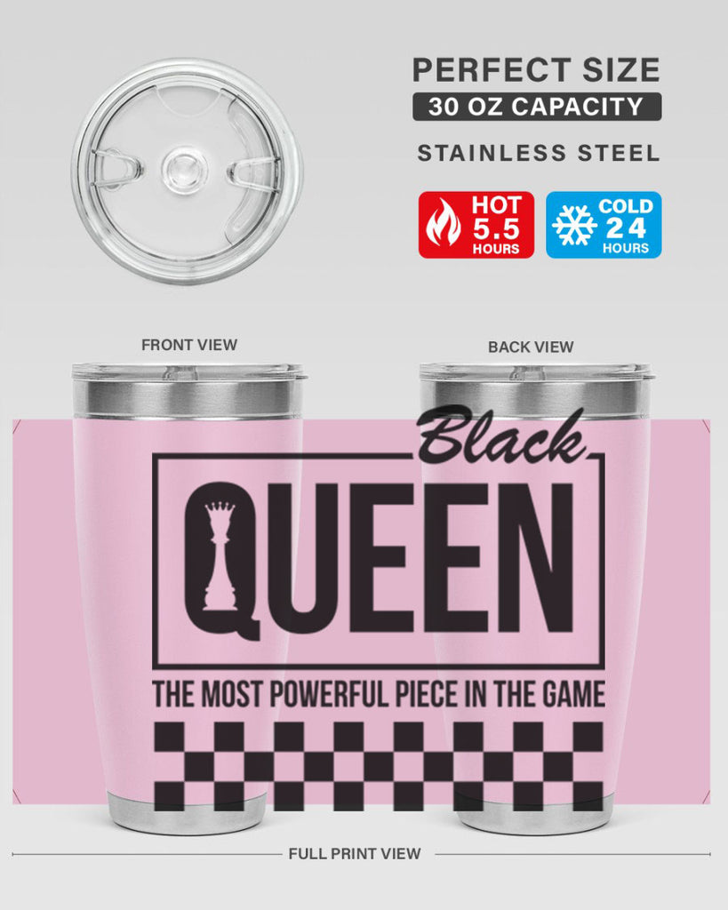 black queen chess checkered 221#- black words phrases- Cotton Tank