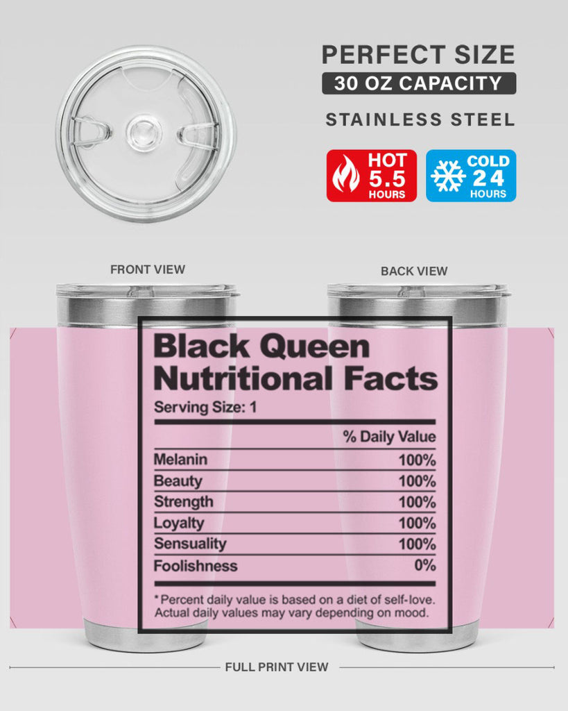 black queen nutritional facts 219#- black words phrases- Cotton Tank