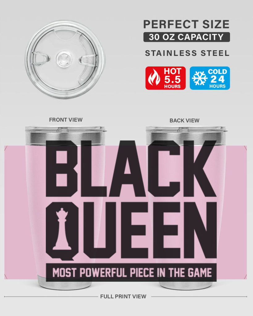 black queenchess 194#- black words phrases- Cotton Tank