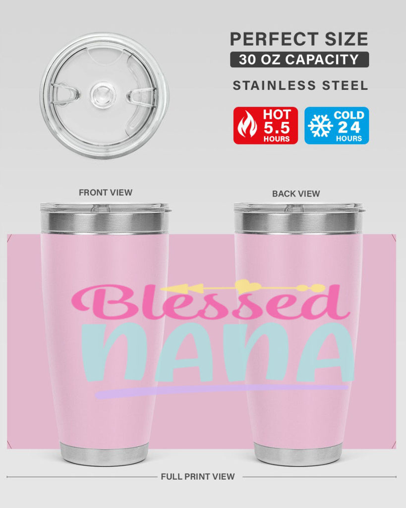 blessed nana 60#- grandma - nana- Tumbler