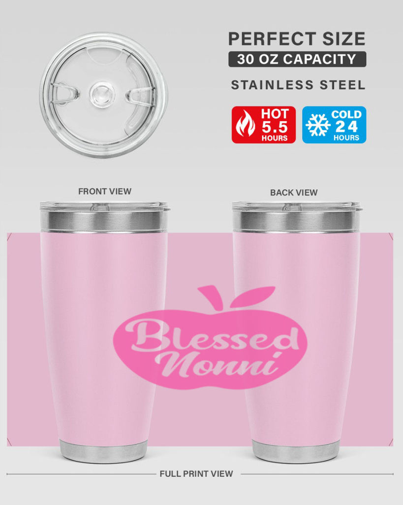 blessed nonni 58#- grandma - nana- Tumbler
