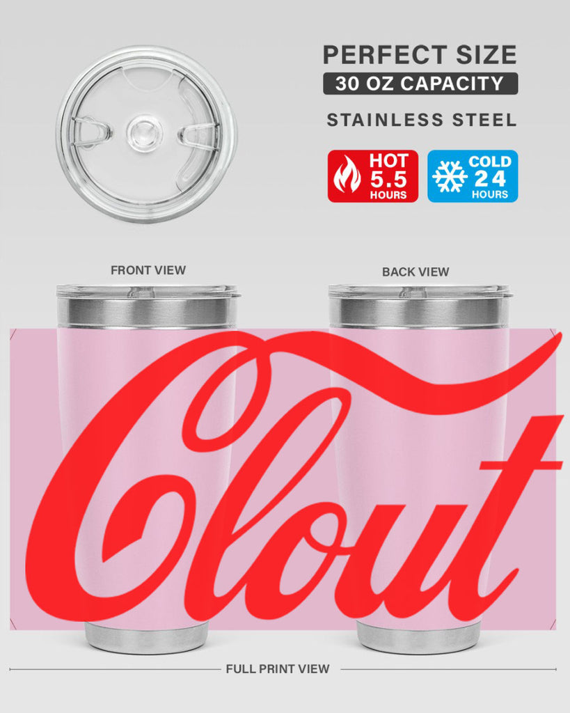 clout 185#- black words phrases- Cotton Tank