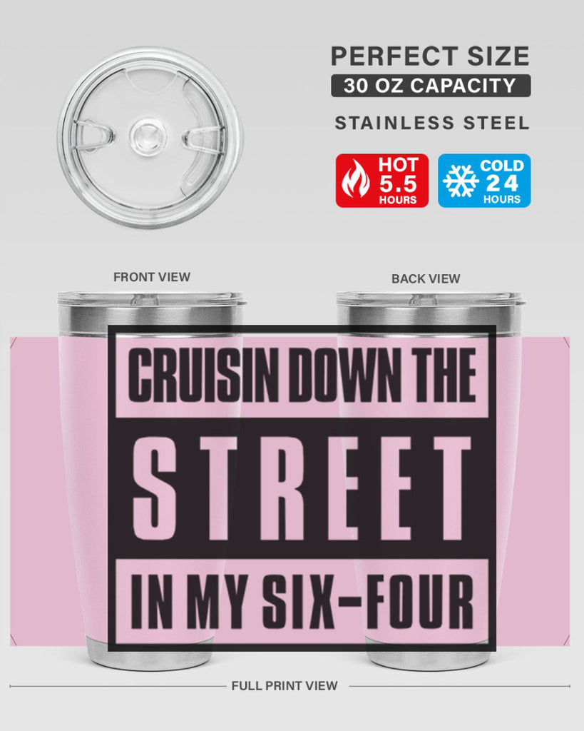 cruisin down the street 181#- black words phrases- Cotton Tank