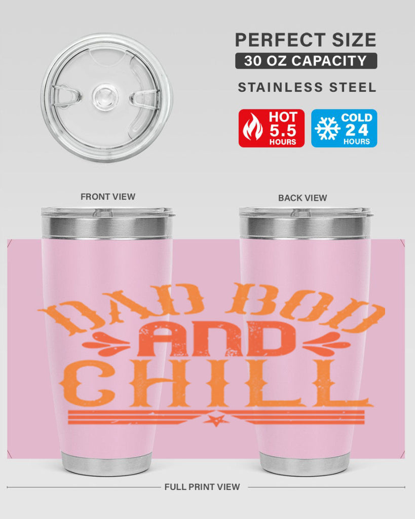 dad bod and chill 118#- fathers day- Tumbler