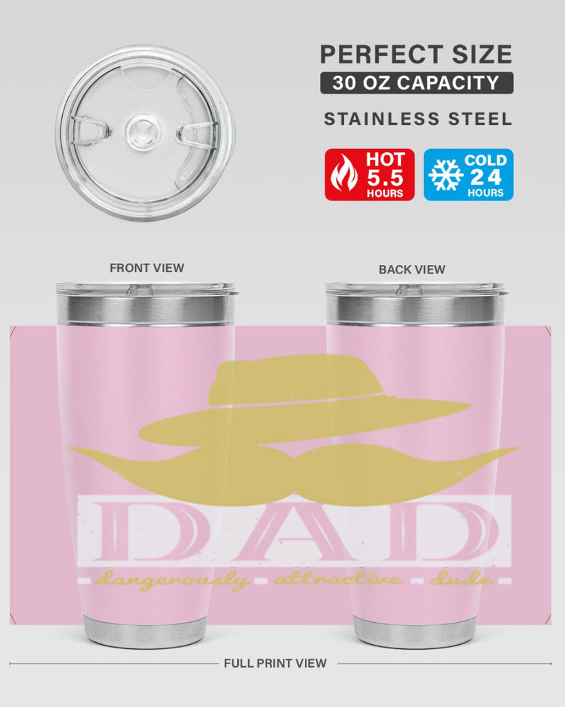 dad dangerously attractive 242#- fathers day- Tumbler