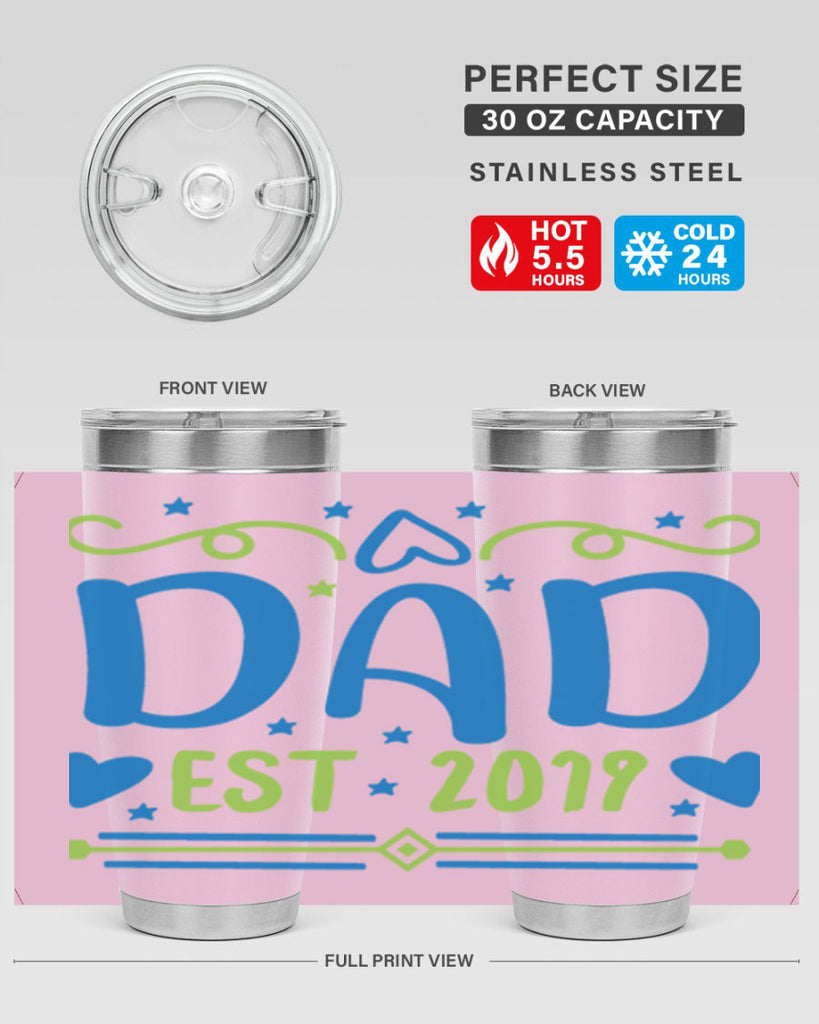 dad est 99#- fathers day- Tumbler