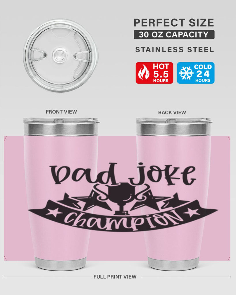dad joke champion 66#- fathers day- Tumbler