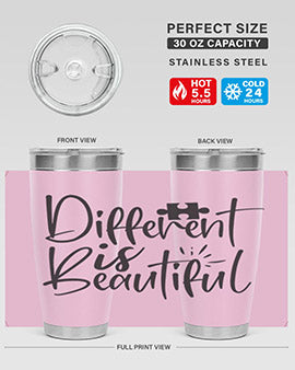different is beautiful Style 12#- autism- Tumbler
