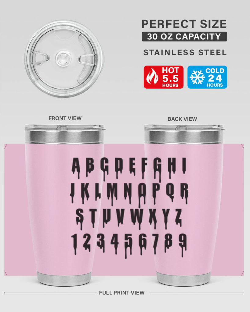 drip font 164#- black words phrases- Cotton Tank