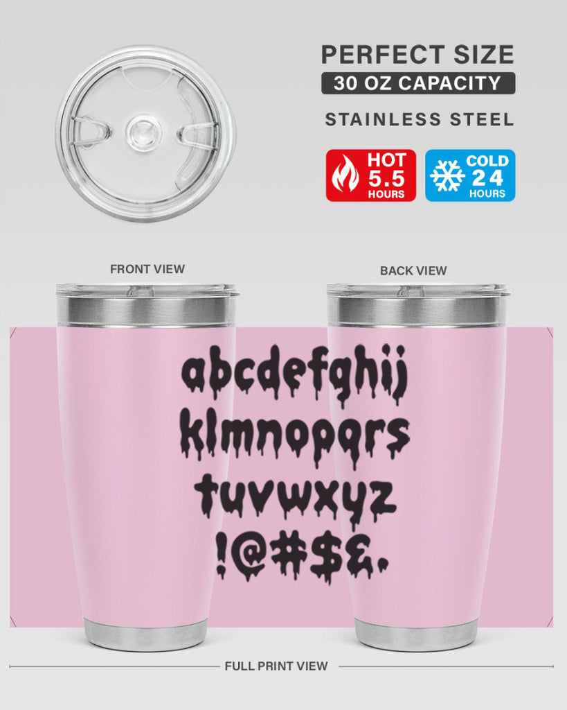 dripping lowercase 162#- black words phrases- Cotton Tank