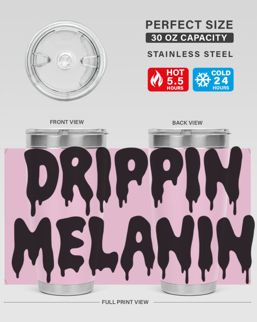 drippinmelanin  160#- black words phrases- Cotton Tank