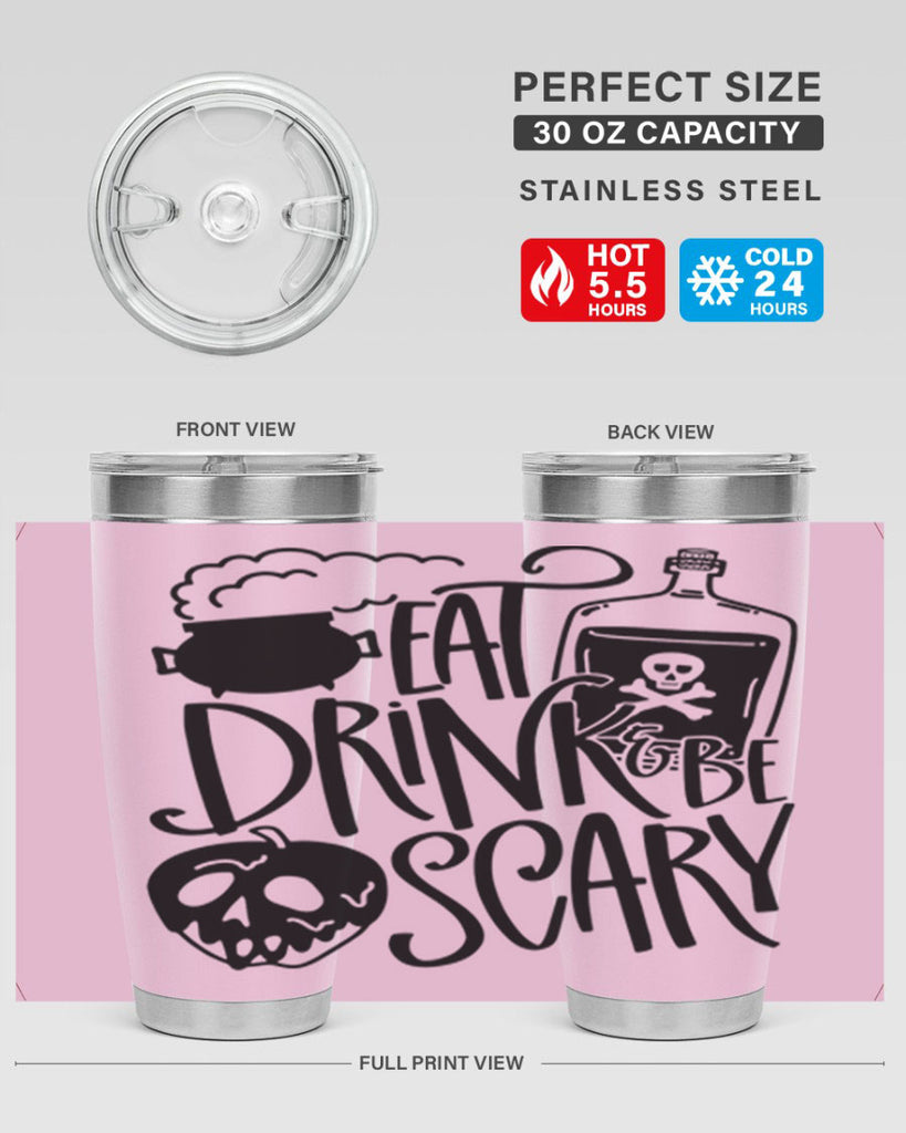 eat drink be scary 78#- halloween- Tumbler