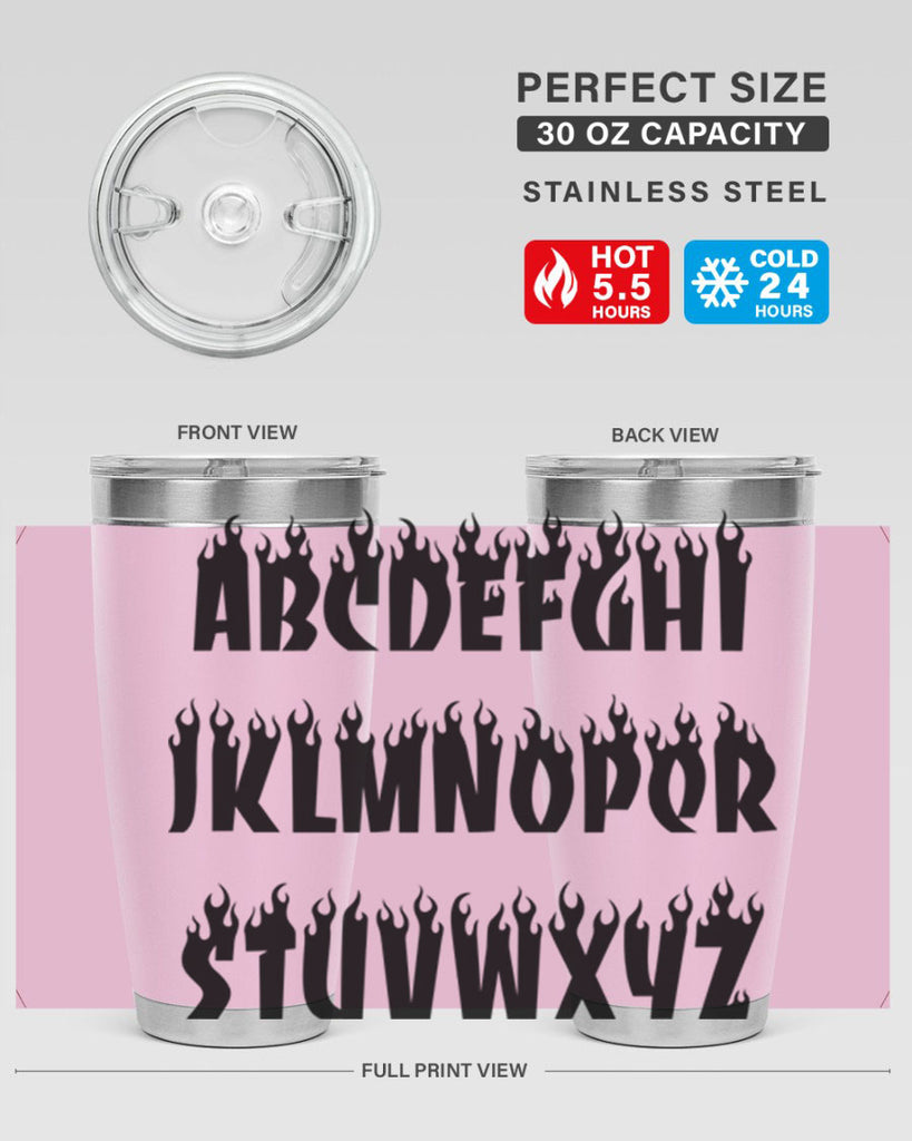 flame font 153#- black words phrases- Cotton Tank