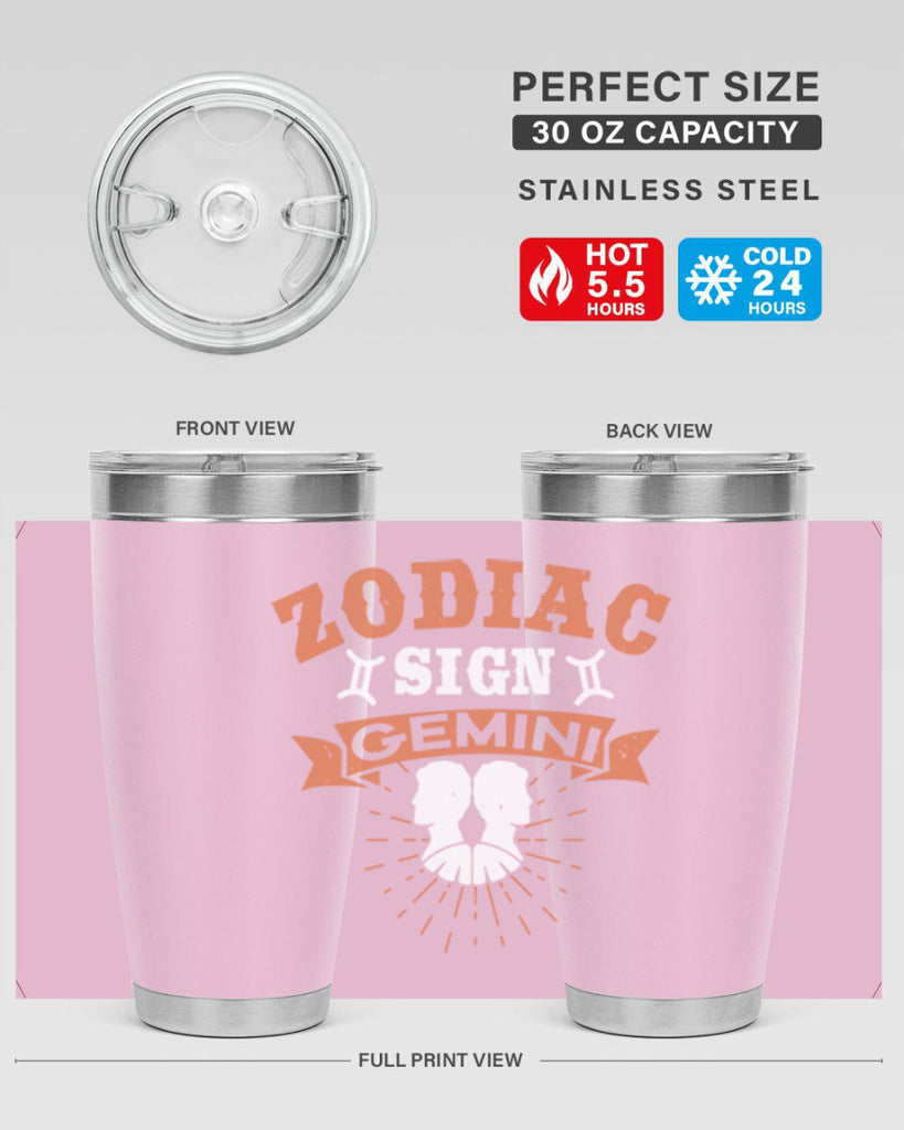 gemini 246#- zodiac- Tumbler