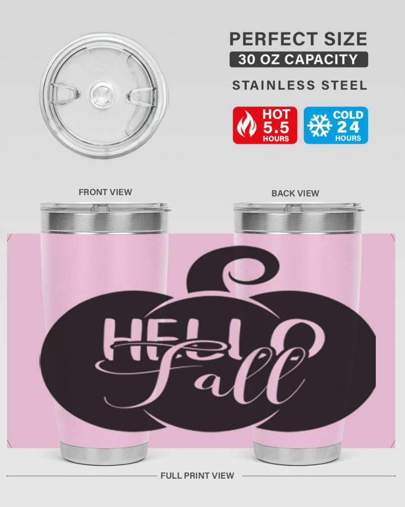 hello fall 275#- fall- Tumbler