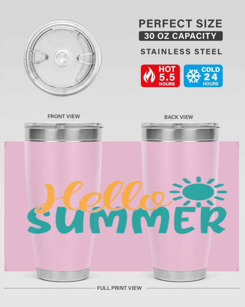 hello summer Style 98#- summer- Tumbler