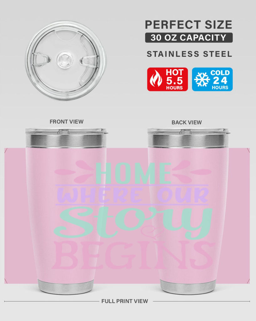 home where our story begins 23#- home- Tumbler