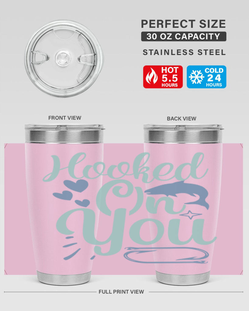 hooked on you 215#- fishing- Tumbler
