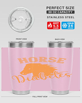 horse diabetes Style 34#- diabetes- Tumbler