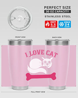 i love cat Style 55#- cat- Tumbler