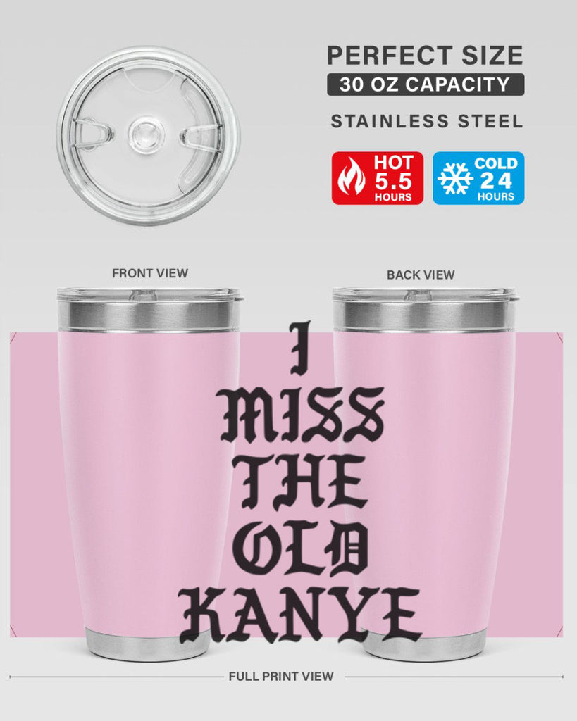 i miss the old kanye pablo 114#- black words phrases- Cotton Tank