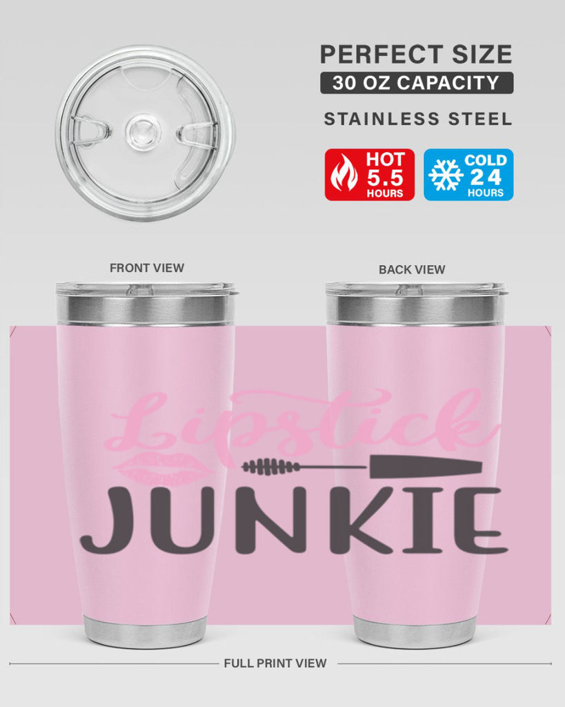 lipstick junkie Style 154#- make up- Tumbler