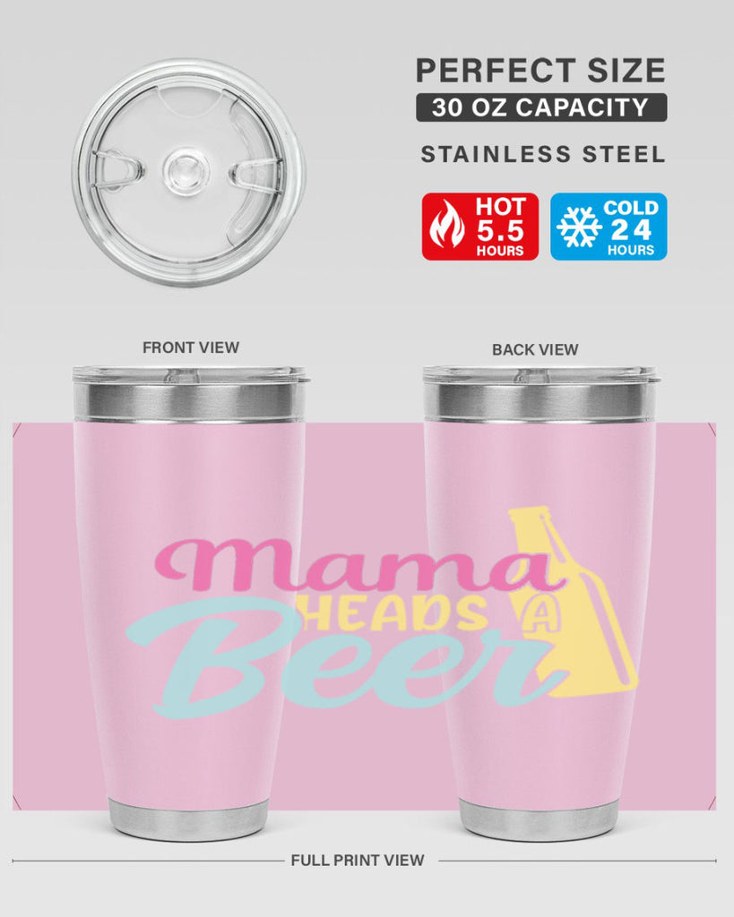 mama heads a beer 124#- beer- Tumbler