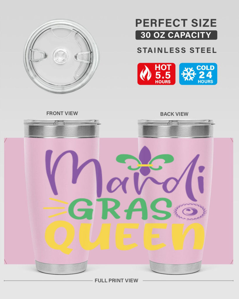 mardi gras queen 79#- mardi gras- Tumbler