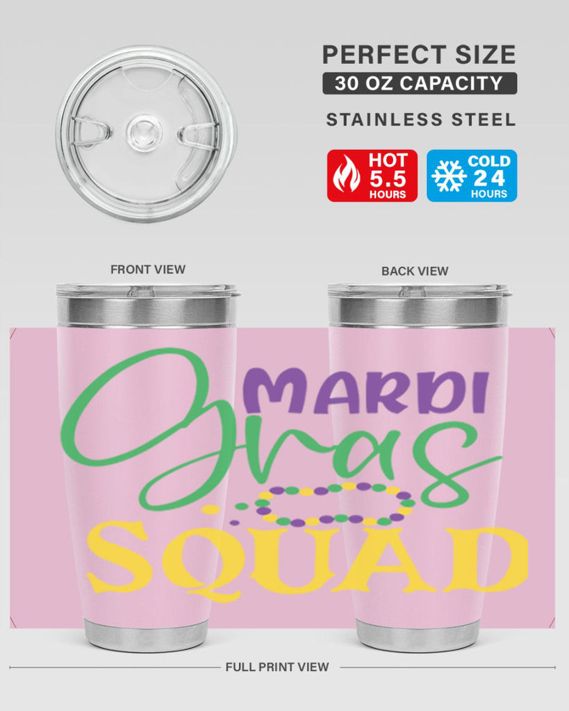 mardi gras squad 78#- mardi gras- Tumbler
