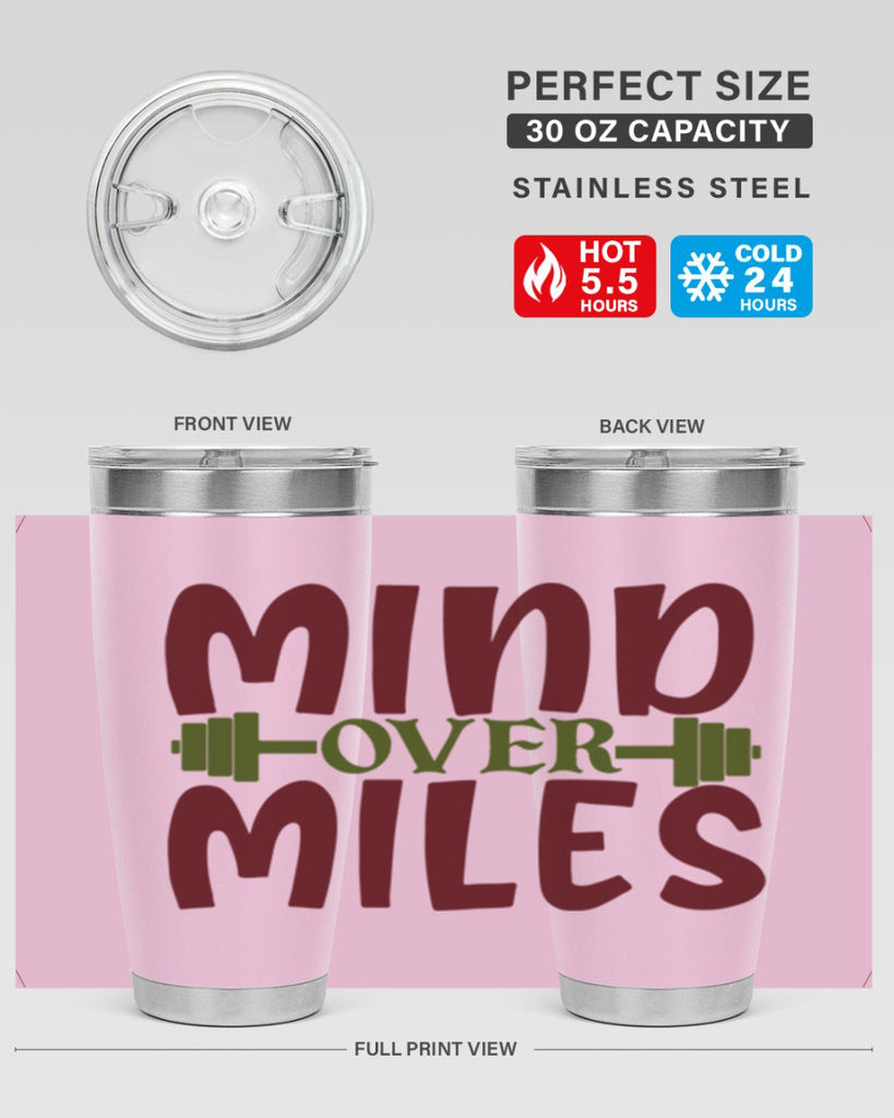 mind over miles 29#- gym- Tumbler