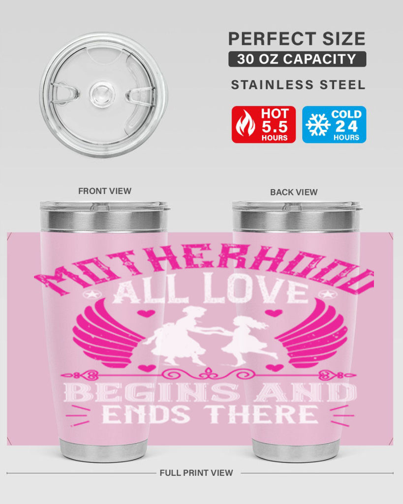 motherhood all love 57#- mothers day- Tumbler