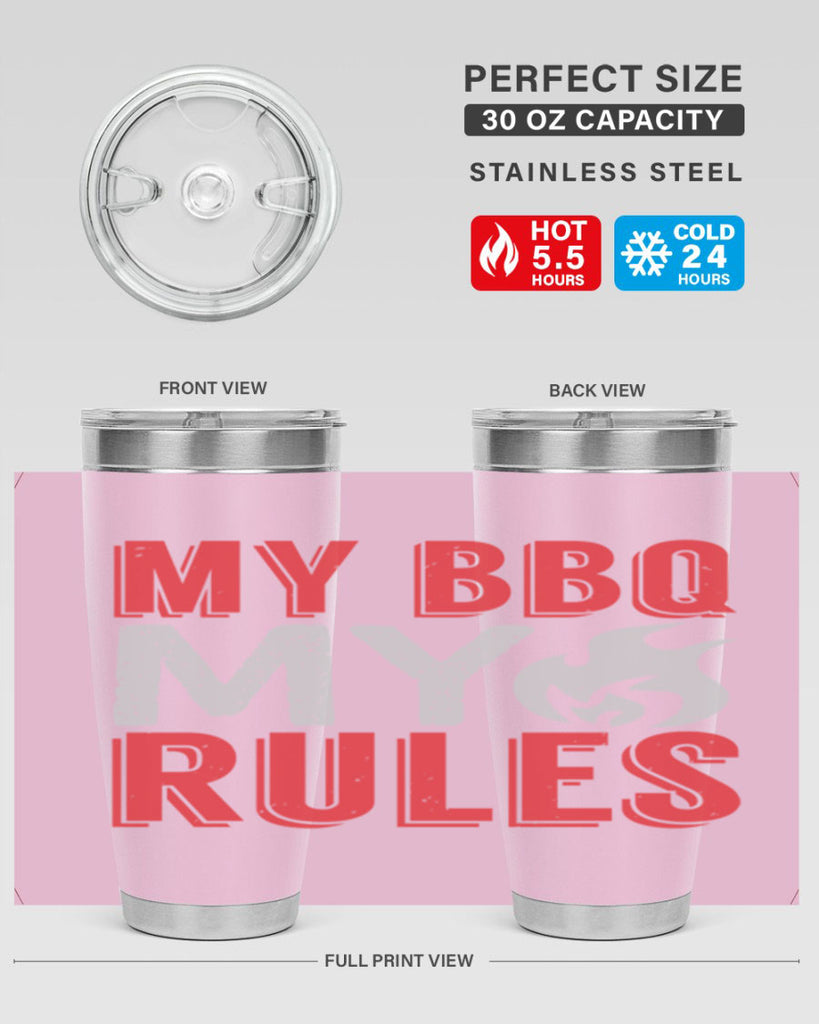 my bbq my rule 22#- bbq- Tumbler