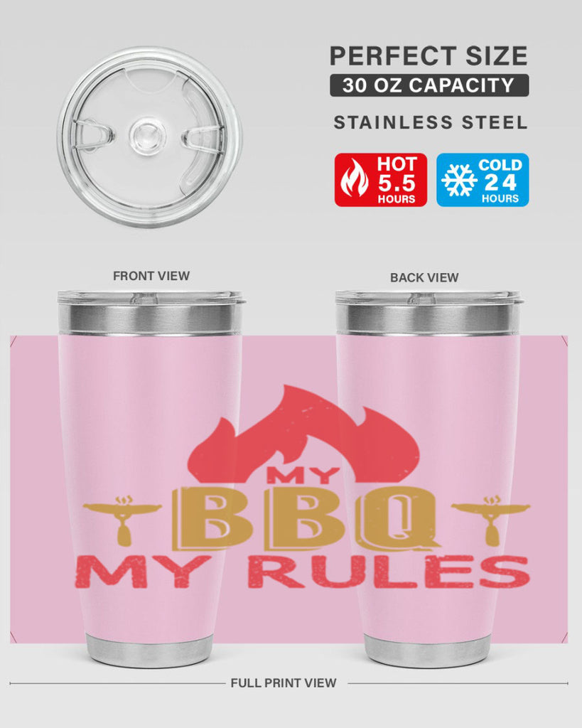 my bbq my ruless 21#- bbq- Tumbler